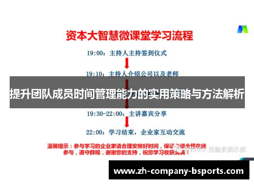 提升团队成员时间管理能力的实用策略与方法解析 提升团队成员时间管理能力的实用策略与方法解析